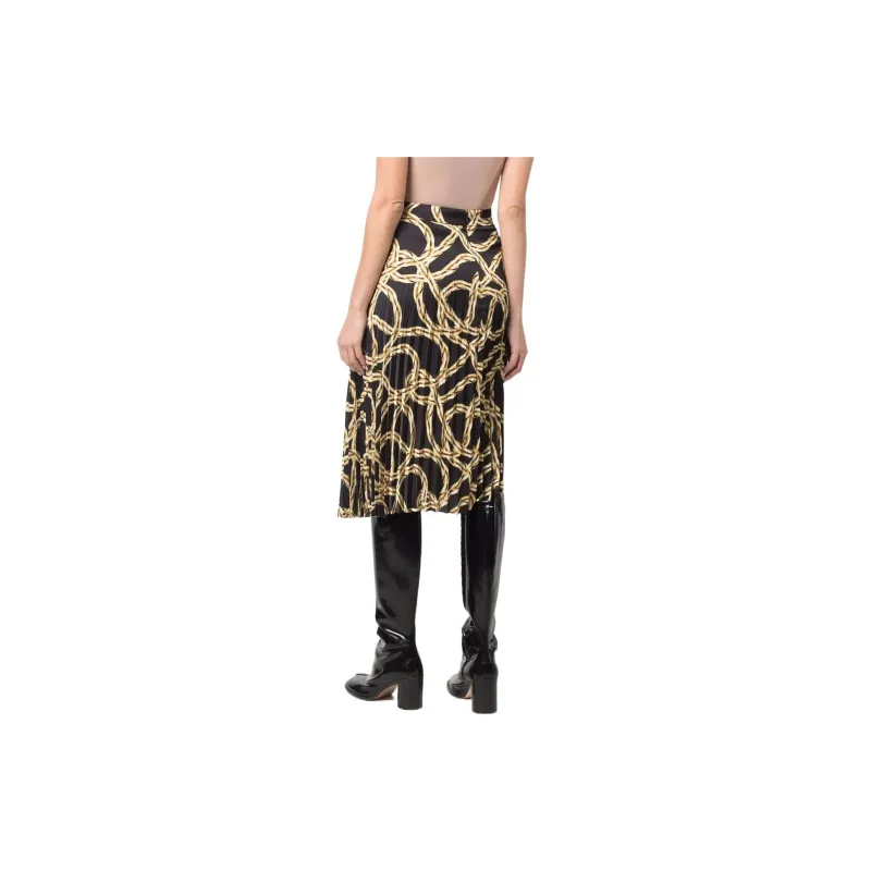 Vetements Casual Long Skirts Women's Black-2