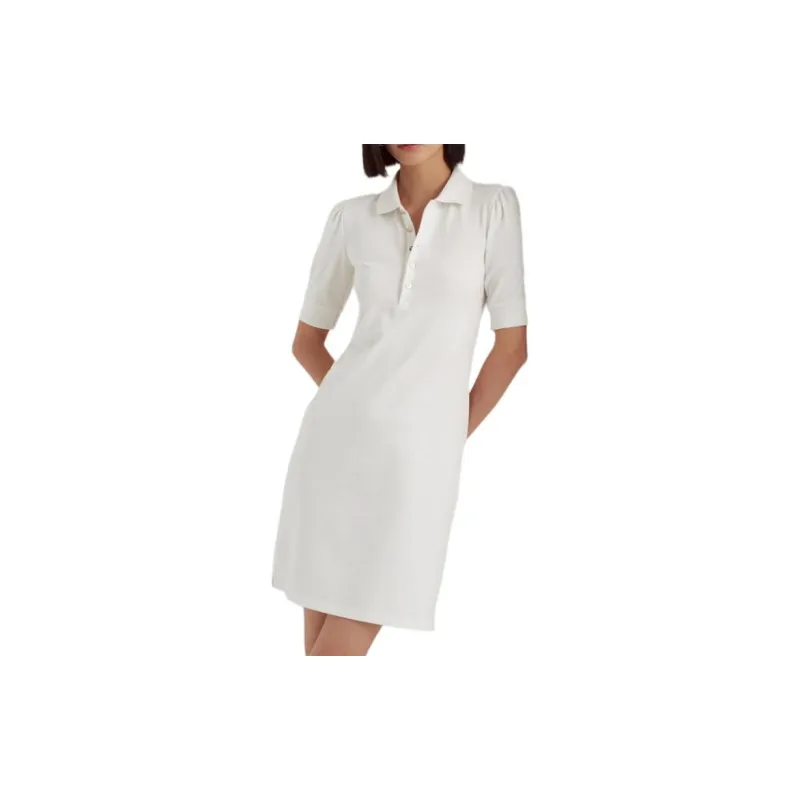 Polo Ralph Lauren Short Sleeved Dress Women's White-4