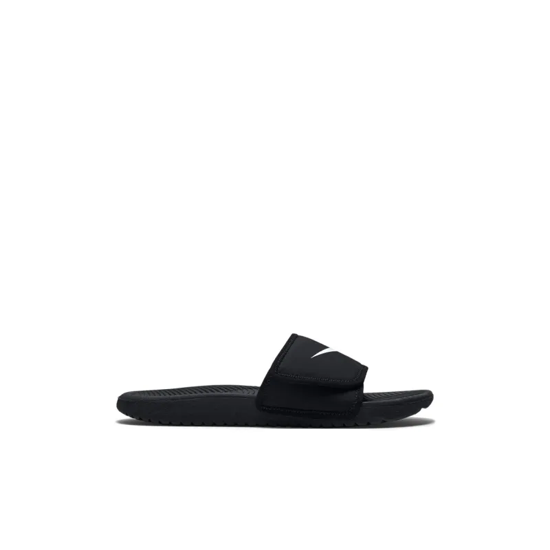 Nike Kawa Anti Slip Wear Resistant Slippers Black White Kids'-1