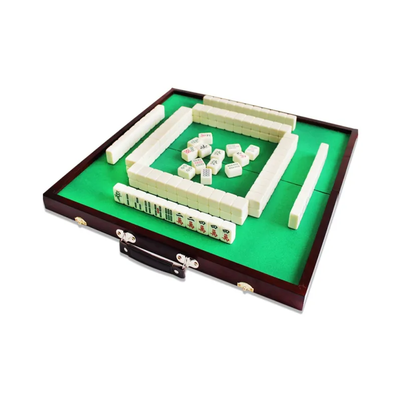 SHENGYU Mini Mahjong Table With Folding Design Cute Mini Travel Tag Board Games-3