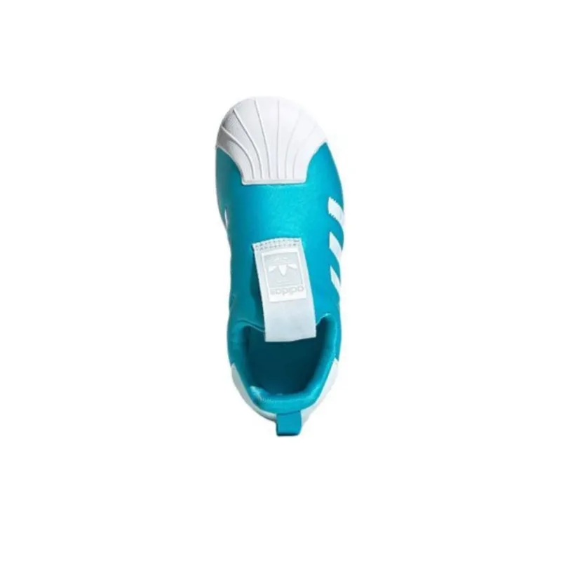 Adidas Originals Superstar Series 360 Breathable Low-Top Kids' Skateboarding Shoes Blue Children Aged 3-7 Years Old-4
