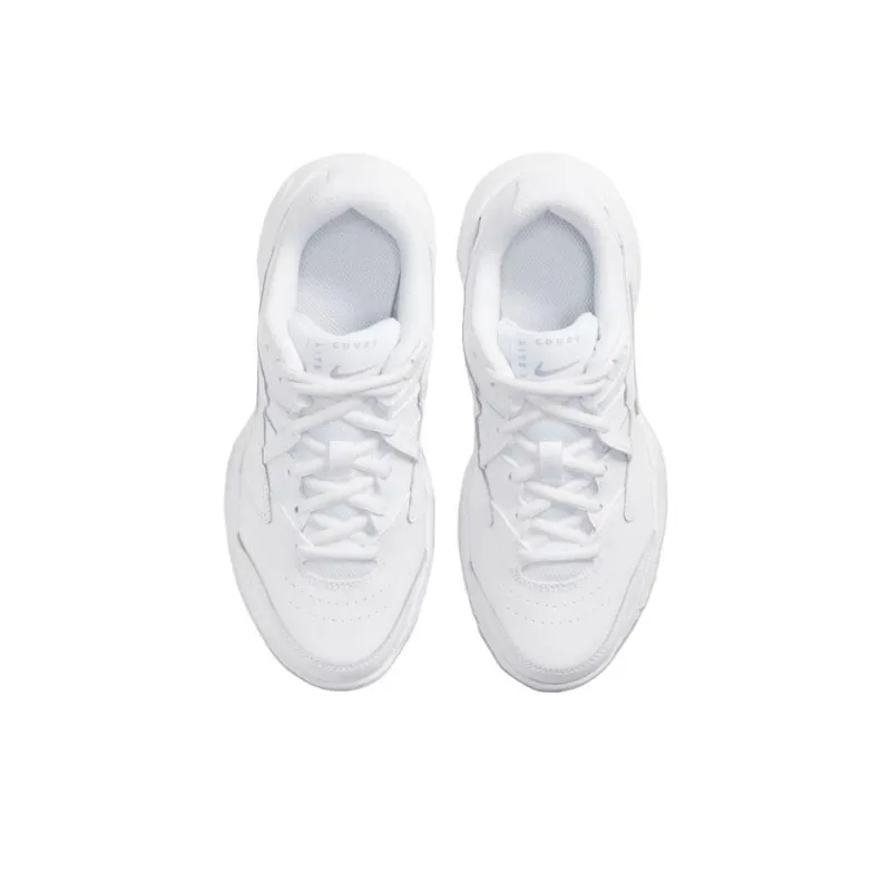 Nike Court Lite 2 Abrasion Resistant Low Top Kids' Training Shoes White Kids'-3