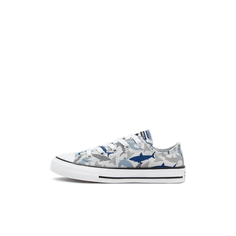 Converse Low Top Kids Canvas Shoes White Children Aged 3 7 Years Old-0
