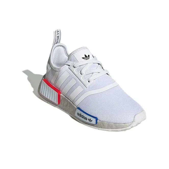 Adidas NMD_R1 Refined Big Kid 'White Grey'-2