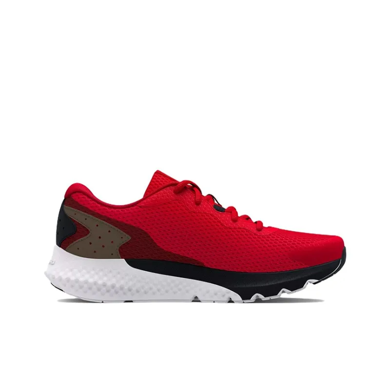 Under Armour Charged Rogue 3 Cushioned Slip Resistant Abrasion Resistant Low Top Kids' Running Shoes Red Teenagers-1