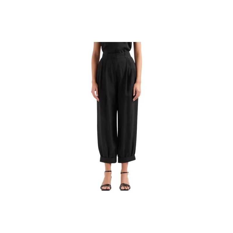 ARMANI EXCHANGE SS24 Casual Pants Women's Black-1