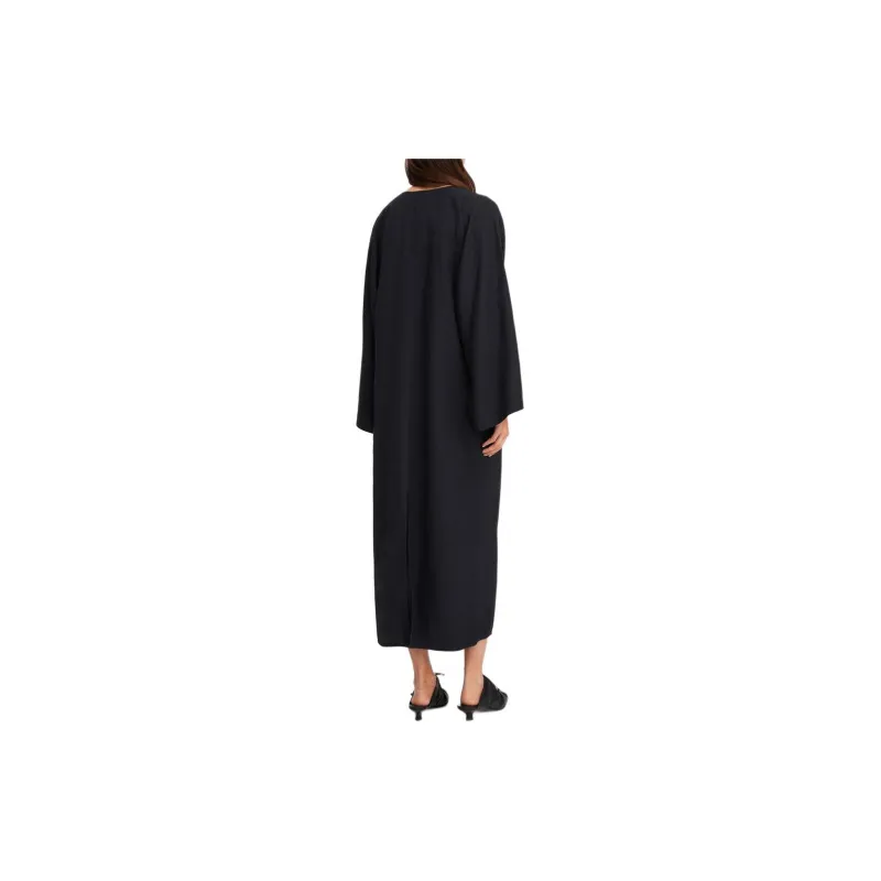 By Malene Birger Split neck Kaftan Midi Dress-2