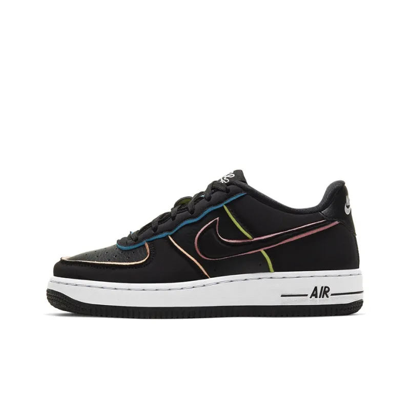 Nike Air Force 1 Low Black Pink Barely Volt GS-0