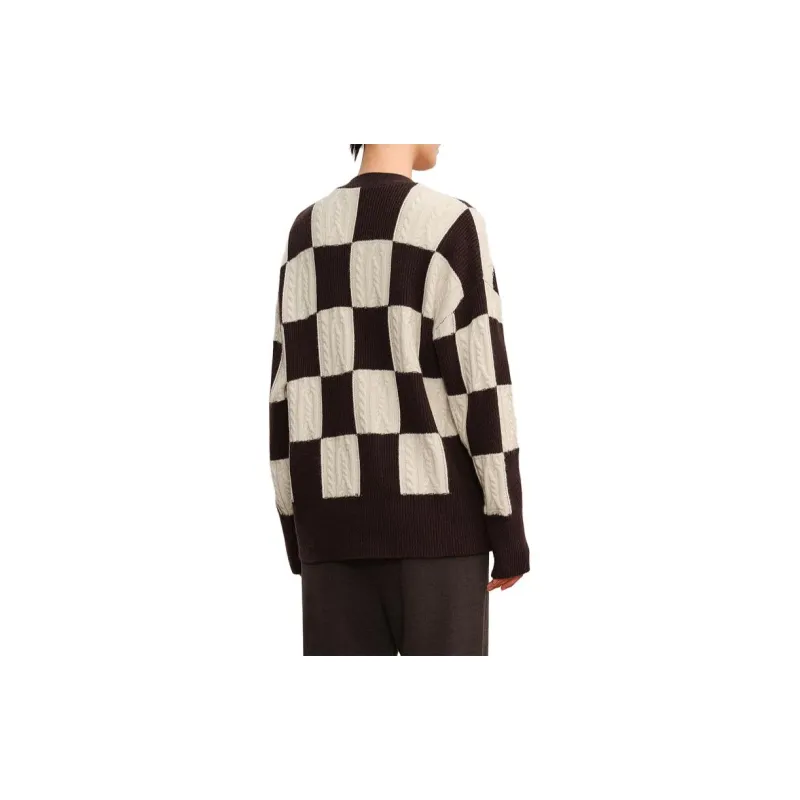 JZ Juzui Plaid Dark Coffee Women's-2