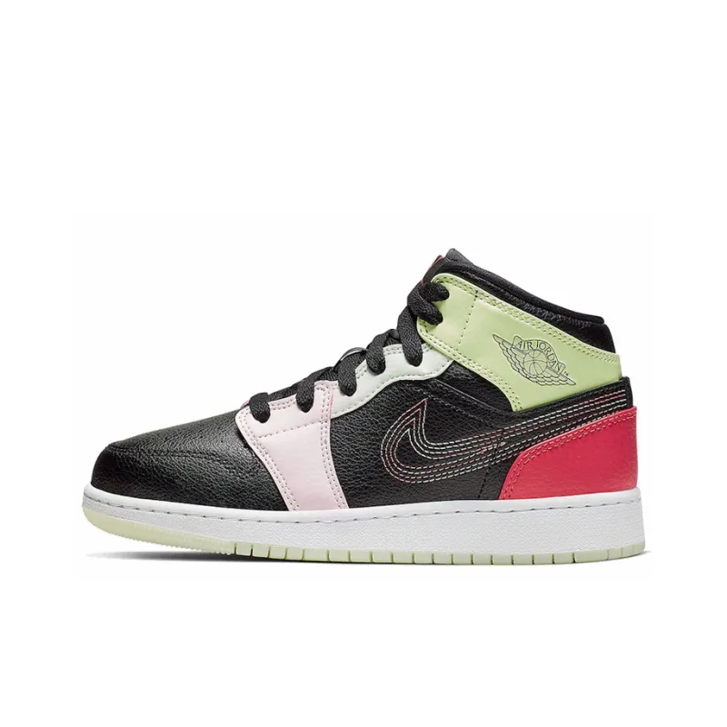 Jordan 1 Mid Glow-In-The-Dark GS-0