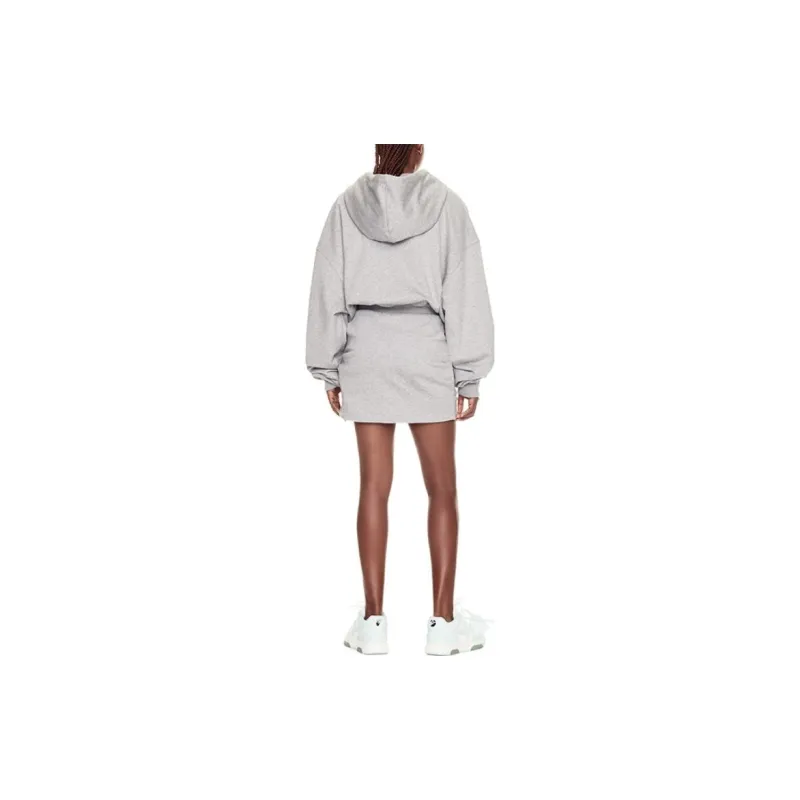 OFF-WHITE Logo-print Hoodie Dress-2