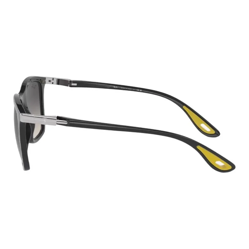 RayBan Plate Frame Nylon Square Sunglasses Unisex Black-2