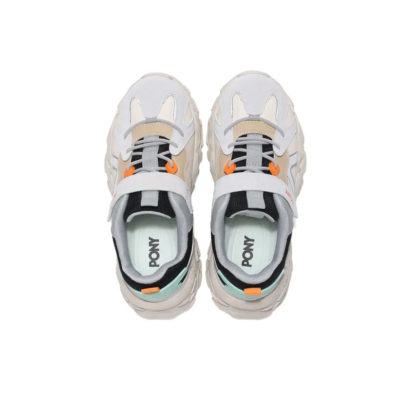 PONY MODERN Cushioning Breathable Kids Lifestyle Shoes Beige Gray Black Kids'-3