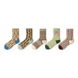 Double-Needle Lace Bowknot Crew Socks B