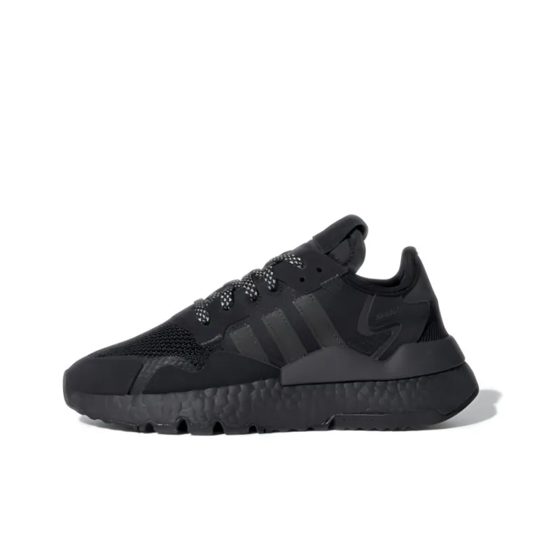 Adidas Originals Nite Jogger Cushioning Low Top Kids Lifestyle Shoes Black Teenagers-0