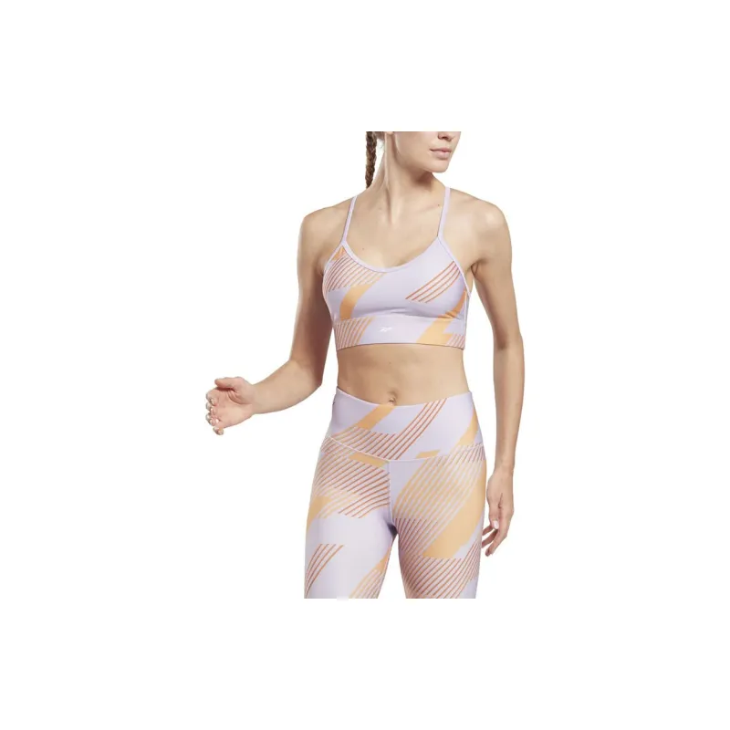 Reebok WOR TRAIN AOP BRA Sports Underwear Women's Purple-2