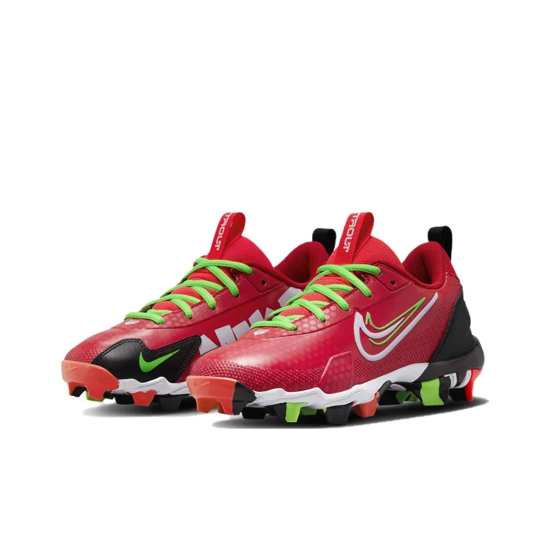 Nike Force Trout 9 Keystone Cushioning, Wear Resistant Kids' Training Shoes Red Yellow Teenagers-2