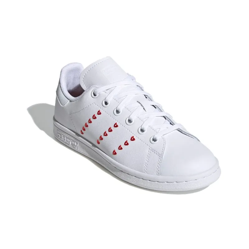Adidas Stan Smith Cloud White Lush Red GS-2