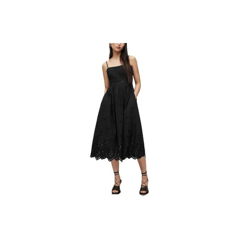 ALLSAINTS Slip Dresses Women's Black-3