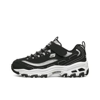 Skechers Slip-Resistant Cushioning Wear-Resistant Kids Lifestyle Shoes Black Teenagers