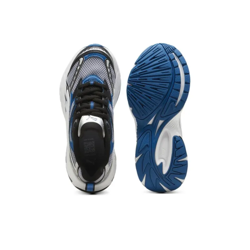 PUMA Morphic JR Anti Slip Wear Resistant Kids Lifestyle Shoes Blue Gray Black Teenagers-5