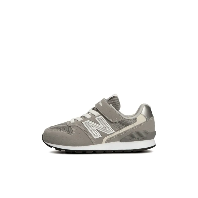 New Balance V3 Slip Resistant Cushioning Abrasion Resistant Breathable Low Top Running Shoes Classic Gray Kids-0