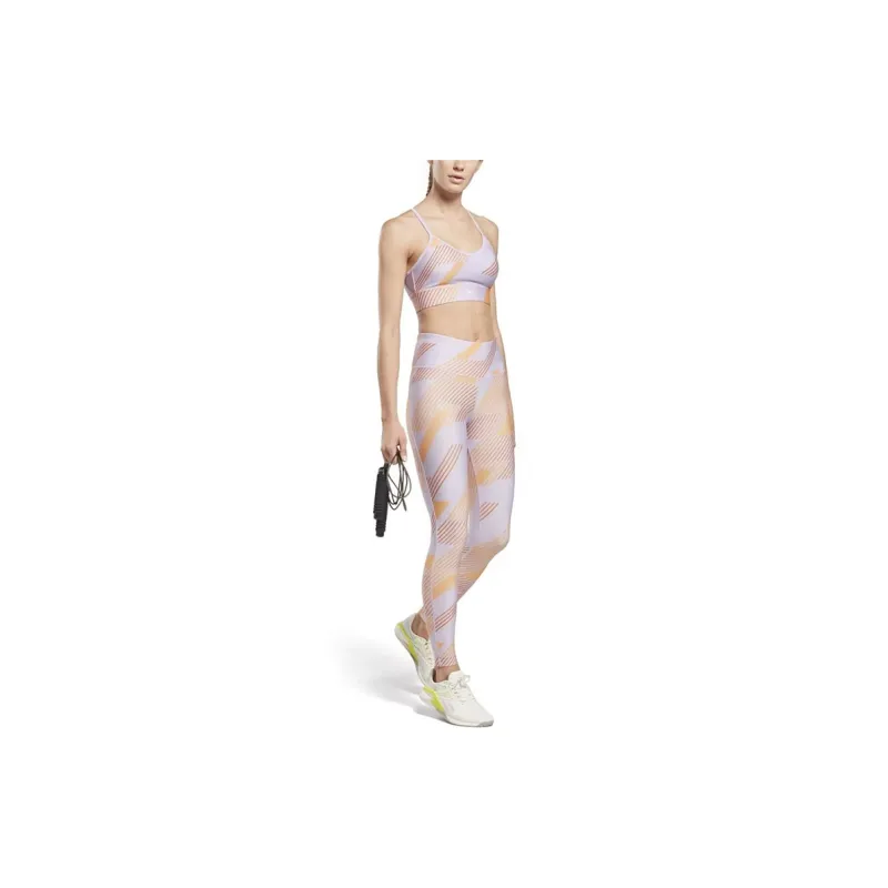 Reebok WOR TRAIN AOP BRA Sports Underwear Women's Purple-1