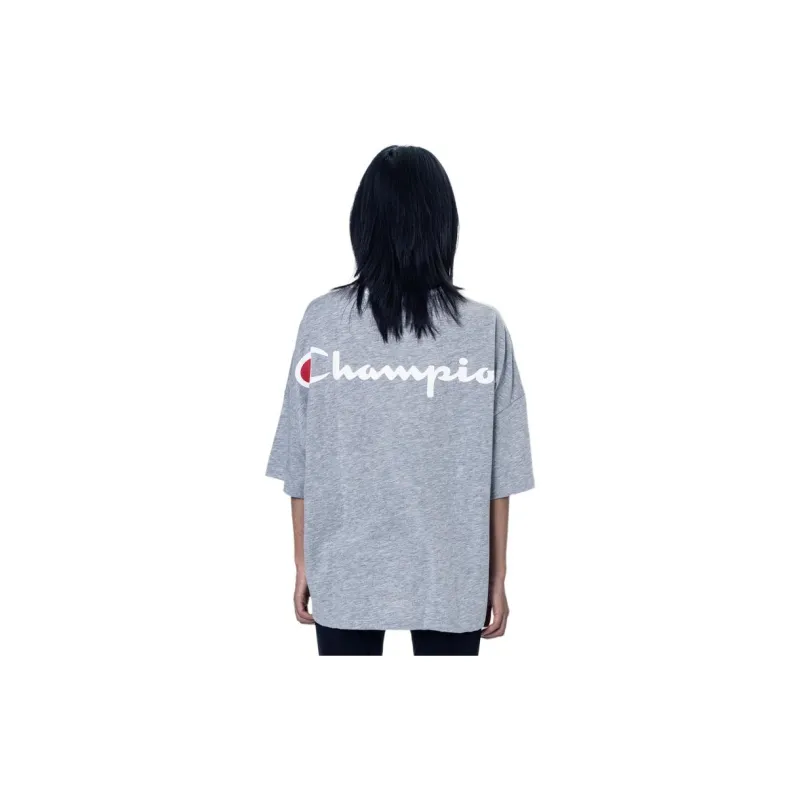 Champion T Shirts Women's Light Gray-2