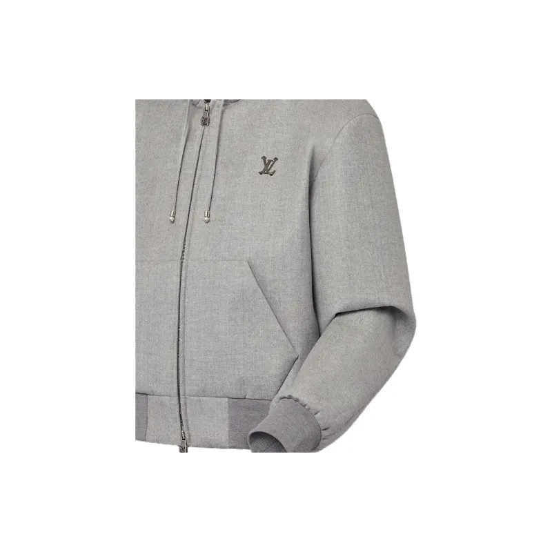 LOUIS VUITTON Tailored Technical Wool Hooded Blouson-5
