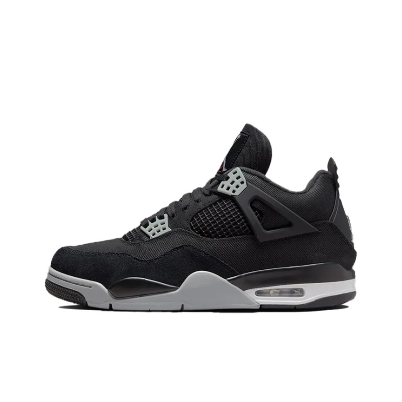 Jordan 4 Retro Black Canvas GS-0