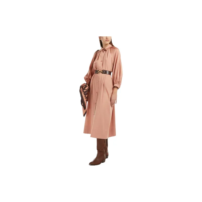 MaxMara Long Sleeved Dress Women's Pink-3