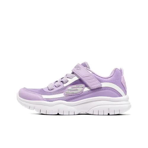 Skechers Flex Blast Slip Resistant Cushioning Wear Resistant Casual Shoes Purple Teenagers