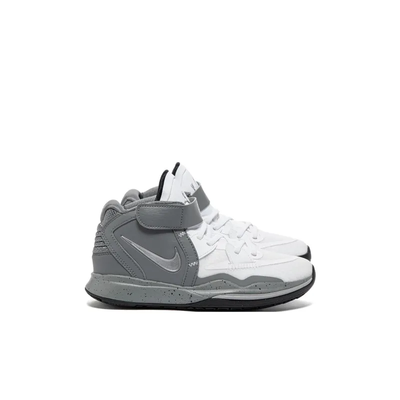 Nike Kyrie 8 Infinity White Cement Mid Top Children's Basketball Shoes Gray White Children Aged 3 7 Years Old-2