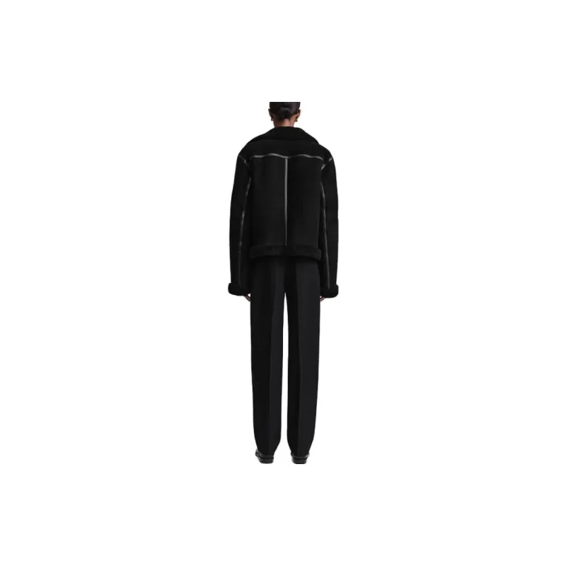 TOTEME Shearling Suede Jacket-1