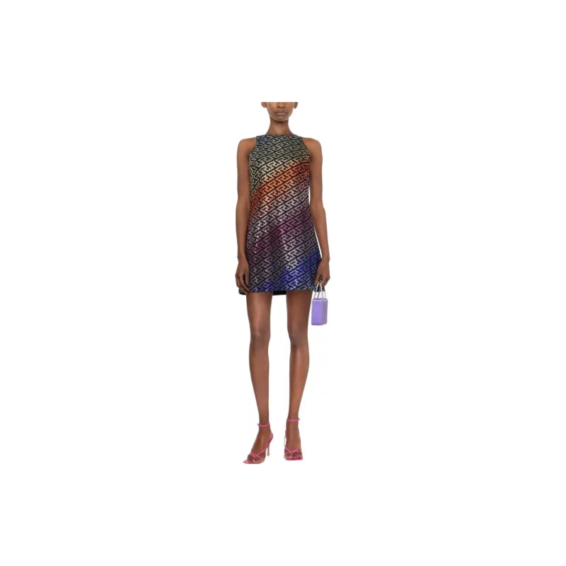 VERSACE VERSACE FW22 Sleeveless Dress Women's Multicolor-2
