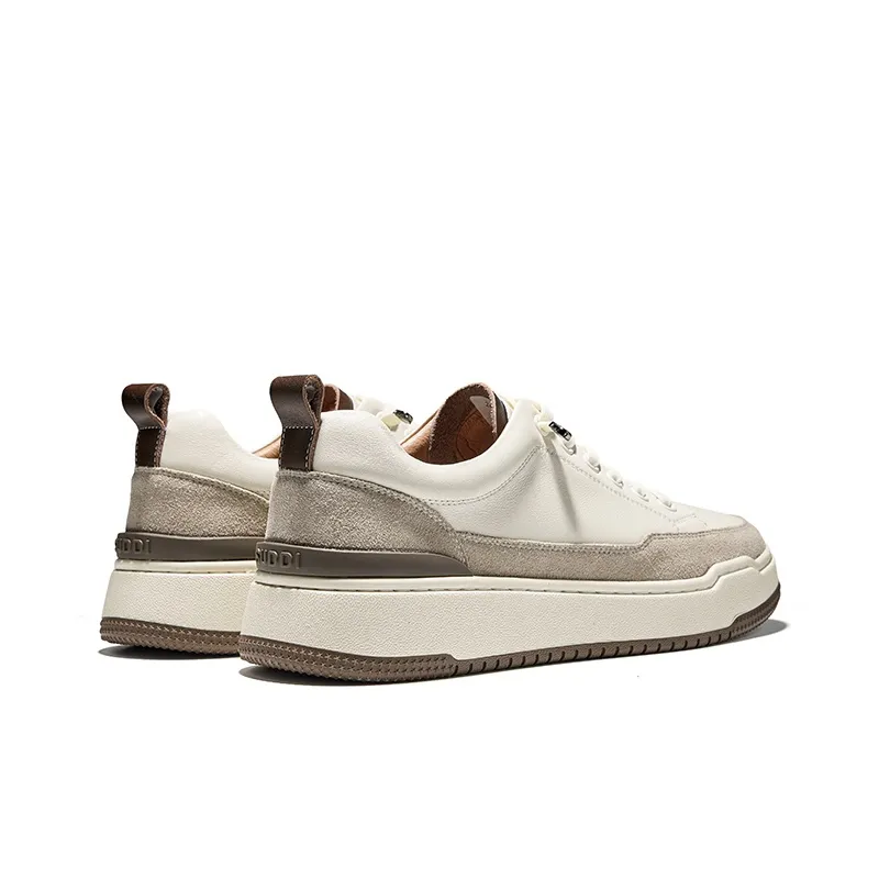 Hautton Jeans Skateboard Shoes Men's White-5