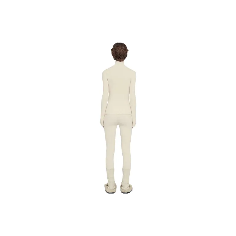 JIL SANDER Logo embroidered Ribbed knit Cardigan-2