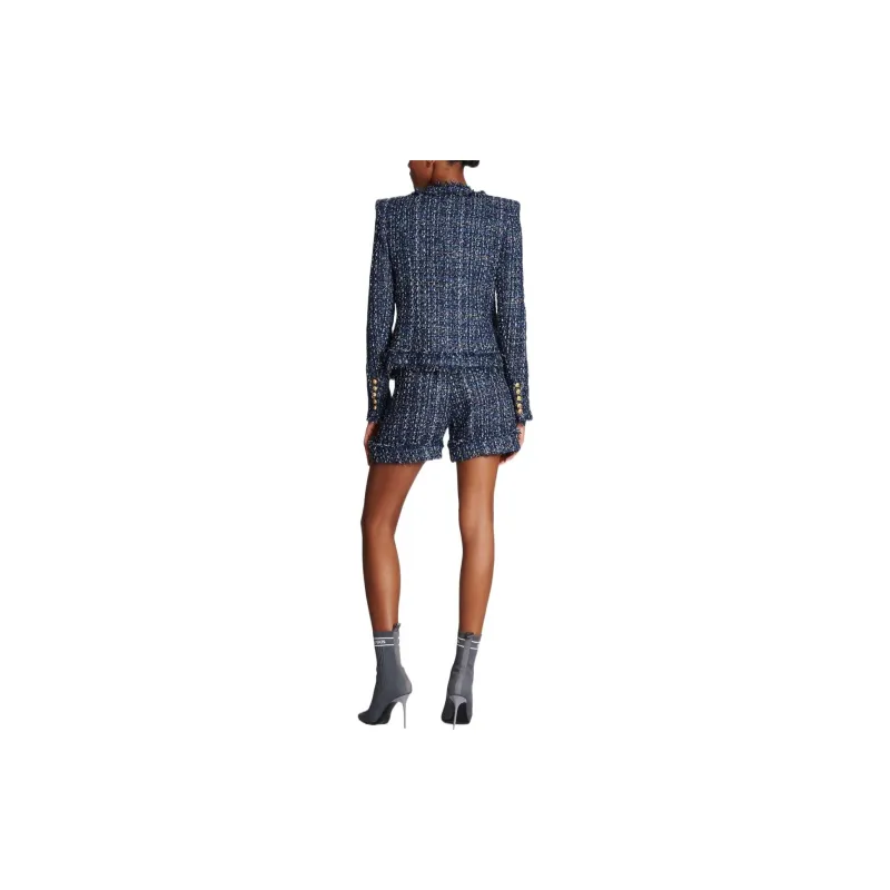 BALMAIN Jackets Women's Blue-3