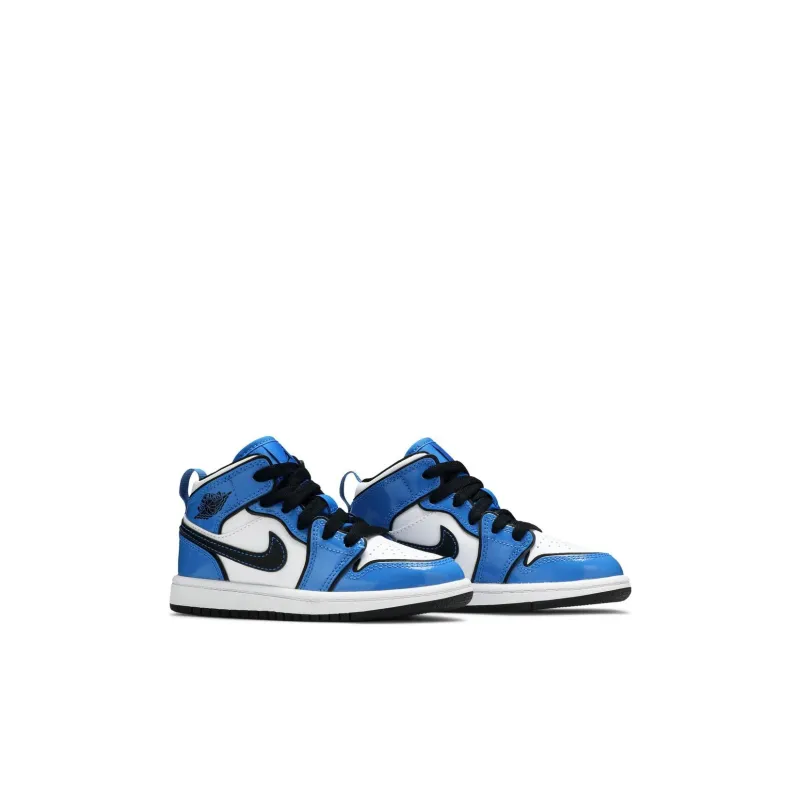 Jordan 1 Mid Signal Blue PS-3