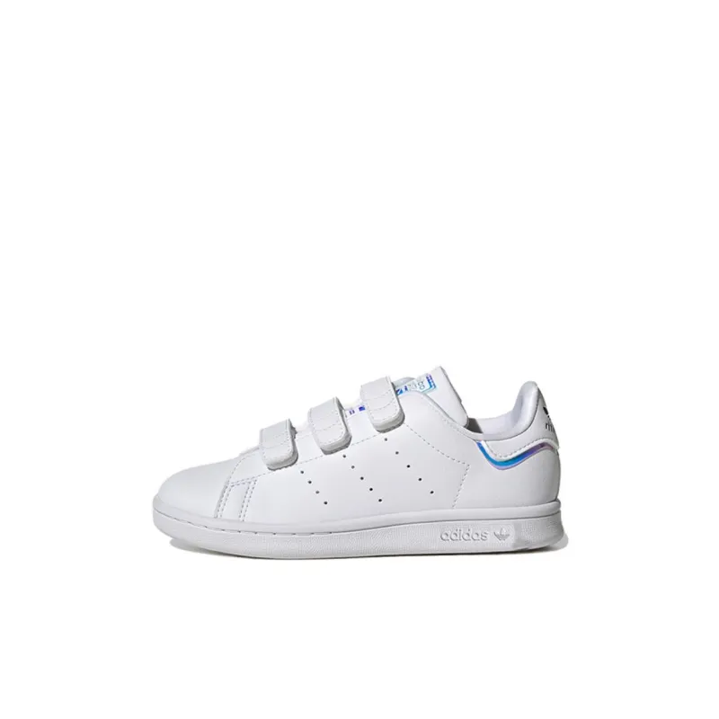 Adidas Originals STAN SMITH Anti Slip Wear Resistant Low Top Kids' Skateboarding Shoes White Kids'-0