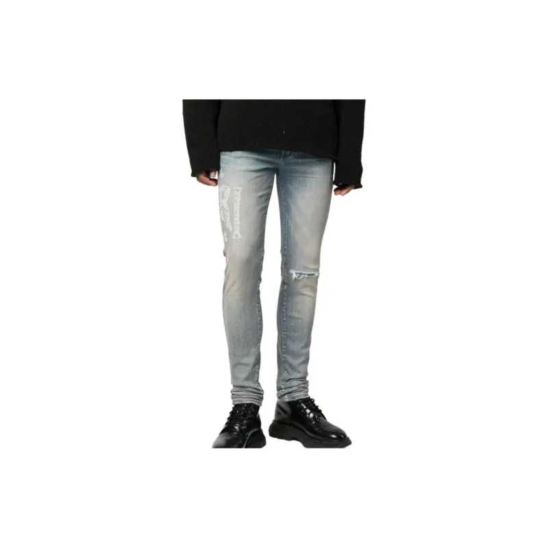 AMIRI Logo embroidered Skinny cut Jeans-2
