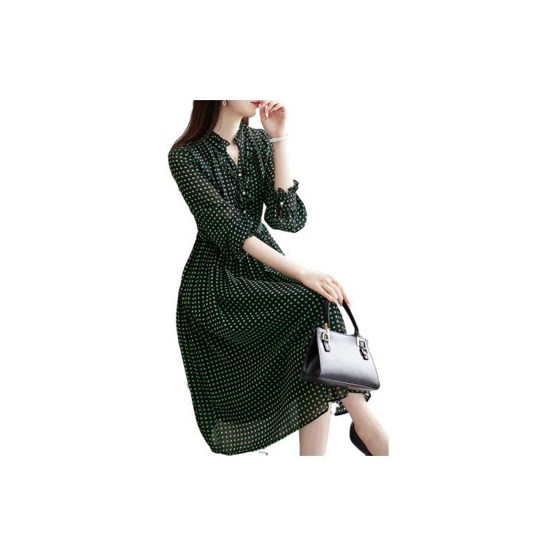 Dme Long Sleeved Dresses Women's Green-3