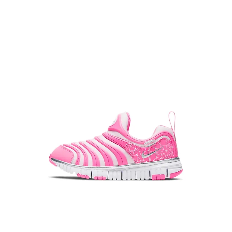 Nike Dynamo Free Low Top Sports Casual Shoes Pink White Children Aged 3 7 Years Old-0