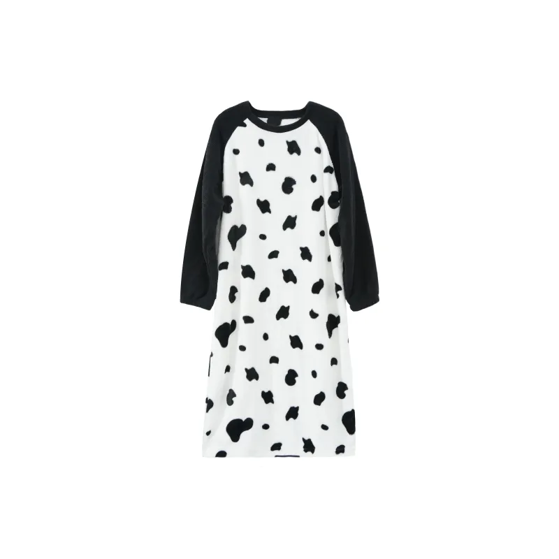 Ta Yan Winter Nightgown Women's Black-0