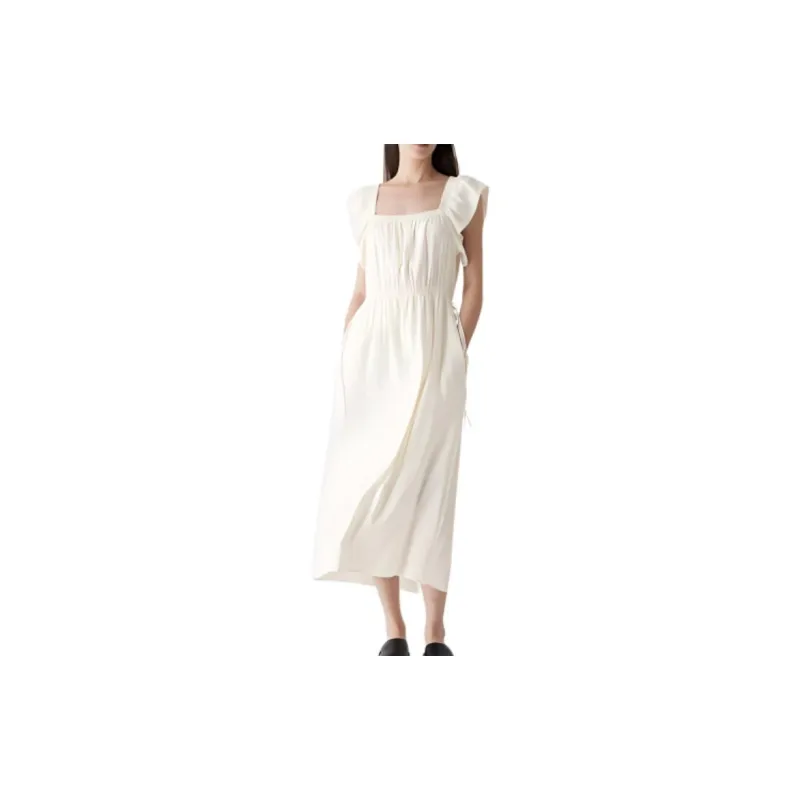 UNIQLO Short-Sleeved Dresses Women's White-1