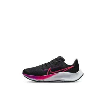 Nike Pegasus 38 Slip Resistant Cushioning Abrasion Resistant Low Top Running Shoes Black Purple Kids'