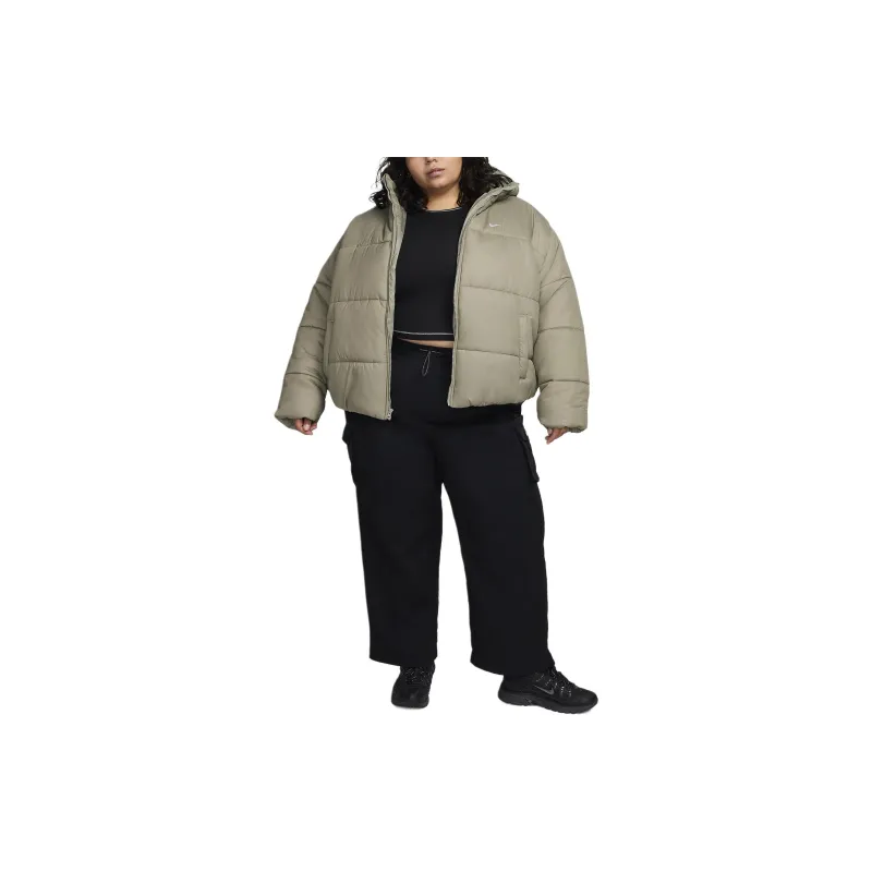 Nike Sportswear Classic Puffer Women's Therma FIT Loose Hooded Jacket Plus Size-1
