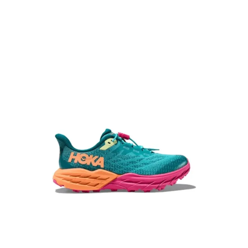 HOKA ONE ONE Cushioning Wear Resistant Low Top Kids' Running Shoes Lake Green Kids'-1