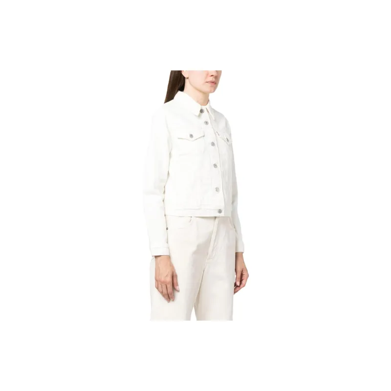 Levis Jackets Women's White-3
