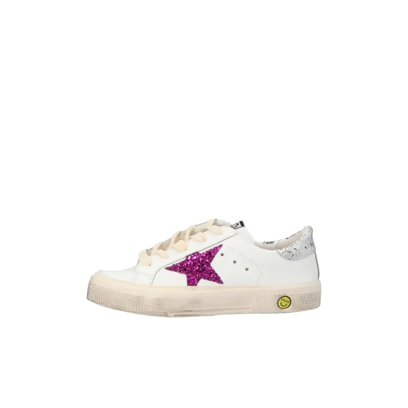 Golden Goose Low Top Kids' Skateboarding Shoes White Pink Kids'-0